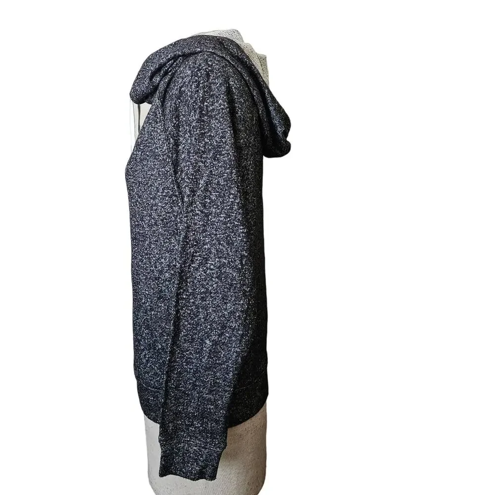 Dark Grey Textured Hoodie Size Small